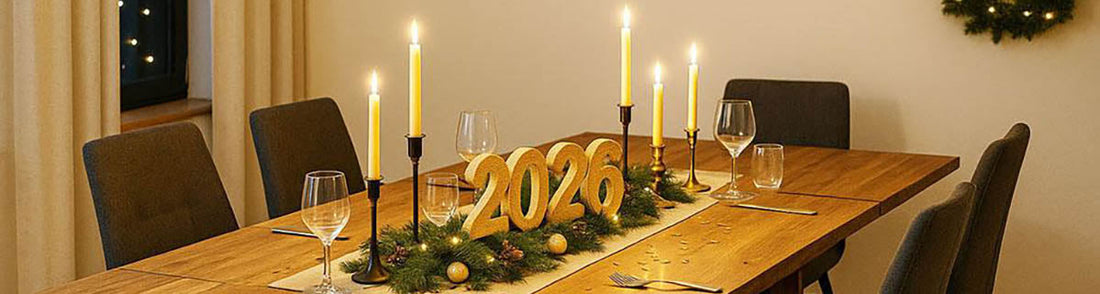 Den Esstisch an Silvester und Feiertagen stilvoll in Szene setzen