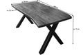 #nussbaumfarben #180x90 #x-gestellsilber