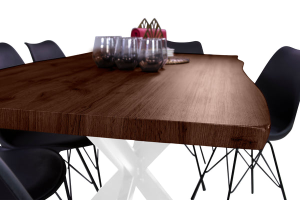 #nussbaumfarben #160x85 #spider-gestellweiß