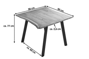 #naturfarben #90x90 #vierfuß-gestellschwarz