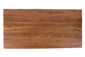 #akazienussbaumfarben #240x100 #spider-gestellschwarz