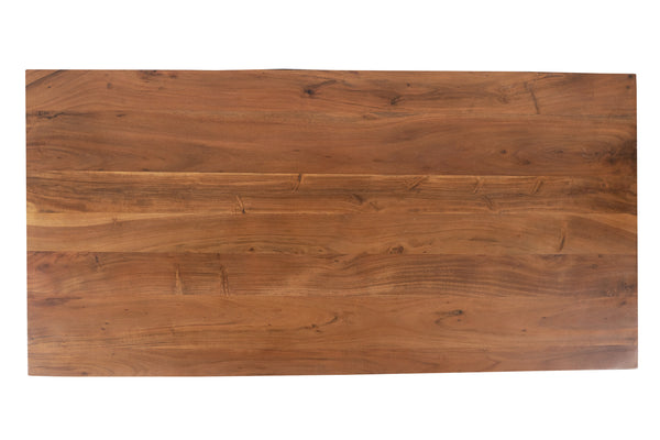 #akazienussbaumfarben #240x100 #spider-gestellschwarz