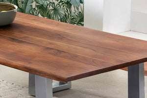 #nussbaumfarben #140x80 #u-gestellsilber