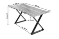 #naturfarben #280x100 #x-gestellschwarz