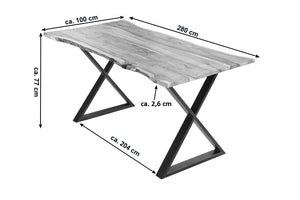 #naturfarben #280x100 #x-gestellschwarz