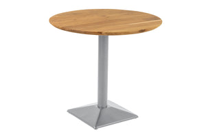 #akazienaturfarben #80x80 #säulen-gestelleckigsilber
