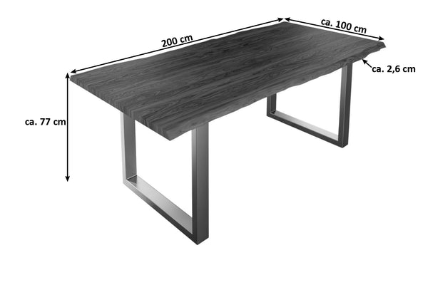 #nougatfarben #200x100 #u-gestellsilber