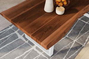 #nussbaumfarben #240x120 #u-gestellweiß