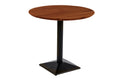 #akazienussbaumfarben #80x80 #säulen-gestelleckigschwarz