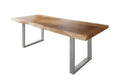 #akazienaturfarben #220x100 #u-gestellsilber