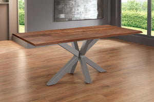 #nussbaumfarben #220x100 #spider-gestellsilber
