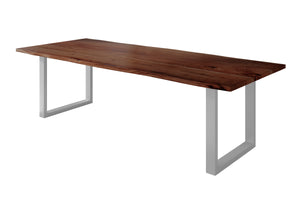 #nussbaumfarben #300x100 #u-gestellsilber