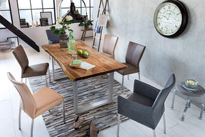 #nussbaumfarben #240x100 #u-gestellsilber