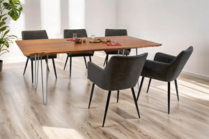 #nussbaumfarben #220x100 #hairpin-gestellsilber