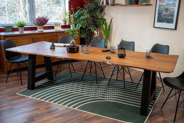 #nussbaumfarben #300x100 #a-gestellschwarz