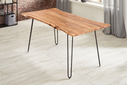 #naturfarben #220x100 #hairpin-gestellschwarz