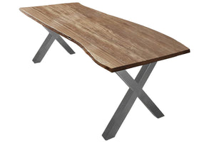 #naturfarben #220x100 #x-gestellsilber