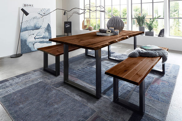 #nussbaumfarben #160x85 #u-gestellschwarz