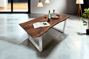 #nussbaumfarben #300x100 #u-gestellsilber