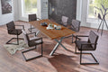 #nussbaumfarben #180x90 #x-gestellsilber