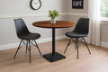 #akazienussbaumfarben #100x100 #säulen-gestelleckigschwarz