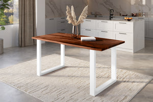 #nussbaumfarben #160x85 #u-gestellweiß