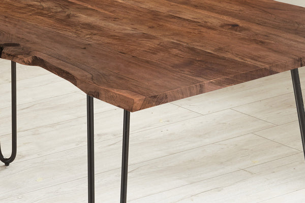 #nussbaumfarben #140x80 #hairpin-gestellschwarz