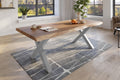 #naturfarben #200x110 #x-gestellsilber