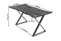 #nussbaumfarben #140x80 #x-gestelledelstahl