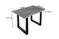 #stonefarben #140x80 #u-gestellschwarz