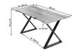 #naturfarben #220x100 #x-gestellschwarz