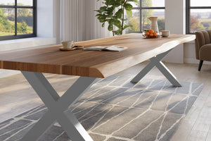 #naturfarben #400x120 #x-gestellsilber
