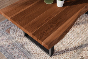 #akazienussbaumfarben #220x100 #u-gestellschwarz