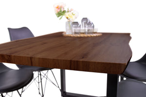 #nussbaumfarben #140x80 #u-gestellschwarz