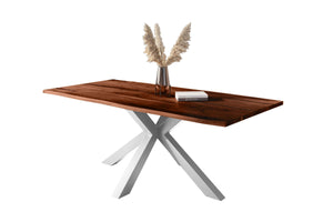 #nussbaumfarben #220x100 #spider-gestellsilber