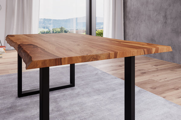 #sheeshamteakfarben #160x85 #u-gestellschwarz