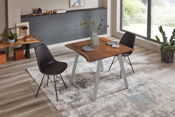 #nussbaumfarben #80x80 #vierfuß-gestell