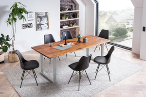 #nougatfarben #200x100 #u-gestellsilber