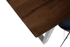 #nussbaumfarben #160x85 #u-gestellsilber