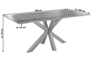 #naturfarben #200x100 #spider-gestellsilber