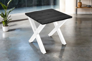 #graufarben #80x80 #x-gestellweiß