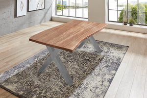 #naturfarben #180x90 #x-gestellsilber