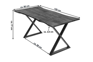 #nussbaumfarben #120x80 #x-gestellschwarz