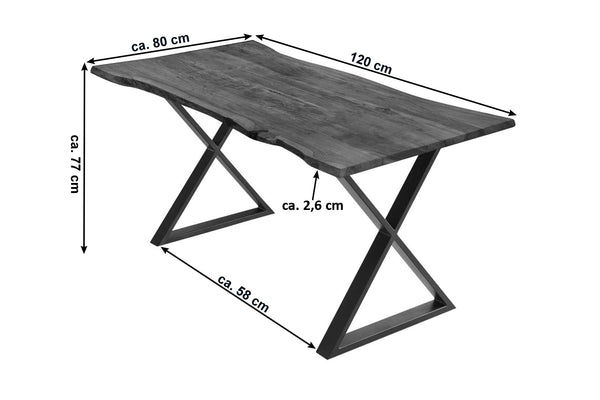 #nussbaumfarben #120x80 #x-gestellschwarz
