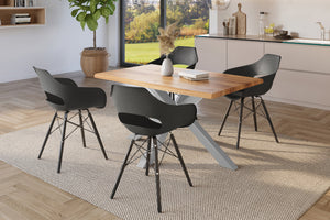 #holzwildeiche-optik #140x80 #spider-gestellsilber