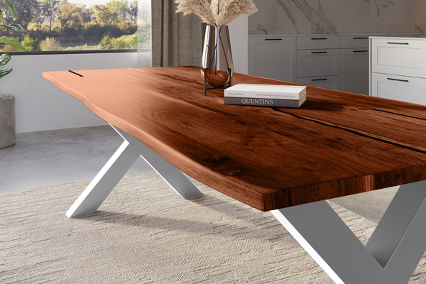 #nussbaumfarben #300x100 #x-gestellschwarz