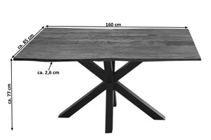 #nussbaumfarben #160x85 #spider-gestellschwarz