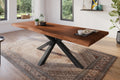 #akazienussbaumfarben #240x100 #spider-gestellschwarz