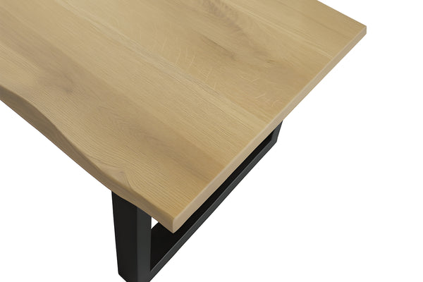 #eichenaturfarbengeölt #90x90 #u-gestellschwarz