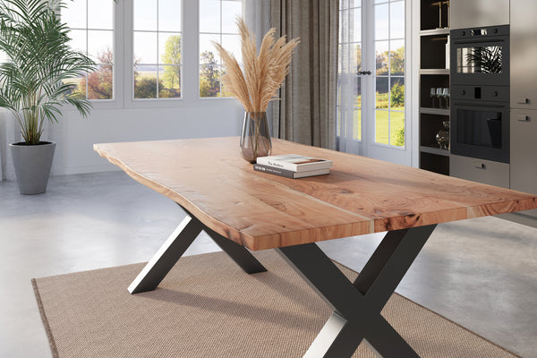 #naturfarben #220x100 #x-gestellschwarz